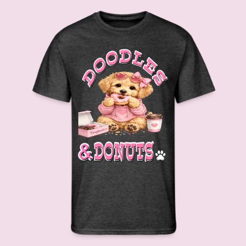 Doodles & Doughnut Cozy Dog Mom Design - Men's 50/50 T-Shirt