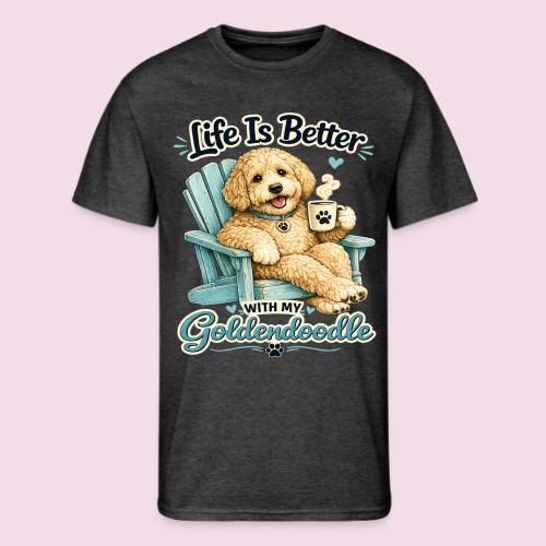 Life Is Better With My Goldendoodle - Men's 50/50 T-Shirt