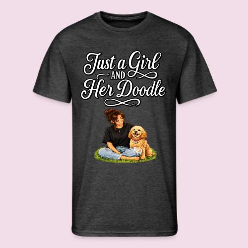Just a Girl and Her Doodle | Dog Mom Design - Men's 50/50 T-Shirt