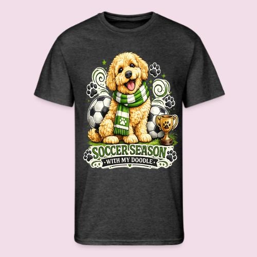 Soccer Season With My Doodle Goldendoodle Dog - Men's 50/50 T-Shirt