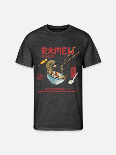 Ramen - Men's 50/50 T-Shirt - heather black