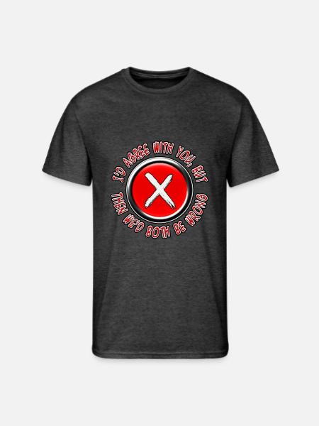 Both Be Wrong - Men's 50/50 T-Shirt - heather black