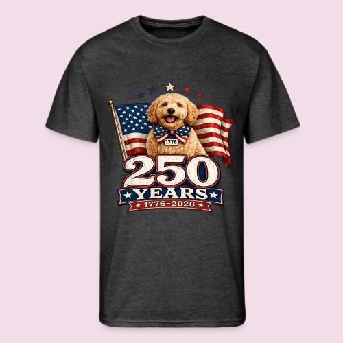 America 250 Dog Mom Goldendoodle - Men's 50/50 T-Shirt