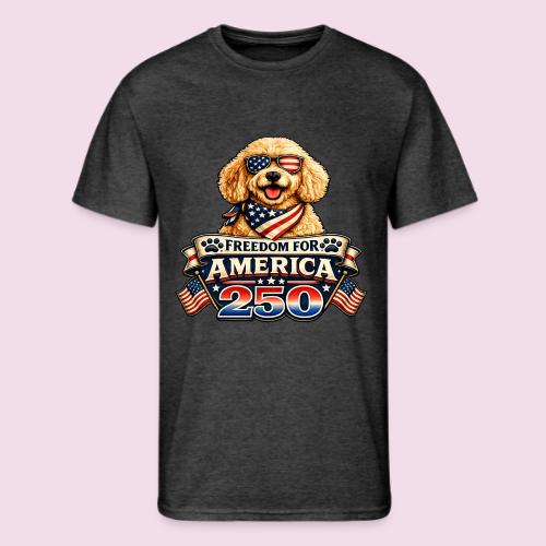 Freedom For America 250 Patriotic Goldendoodle - Men's 50/50 T-Shirt
