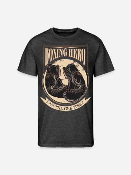 Boxing Hero - i am the greatest - Men's 50/50 T-Shirt - heather black