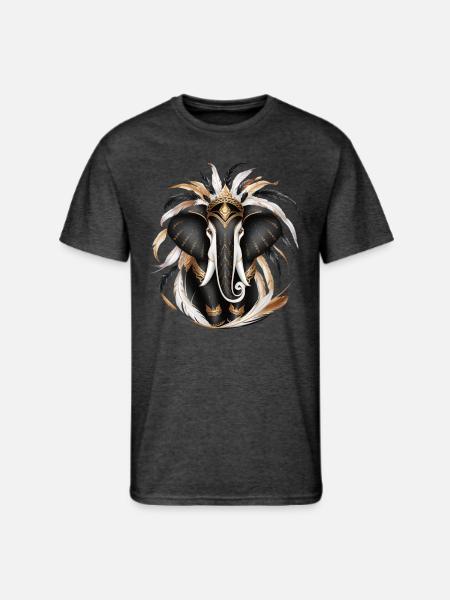 Golden Elephant - Men's 50/50 T-Shirt - heather black