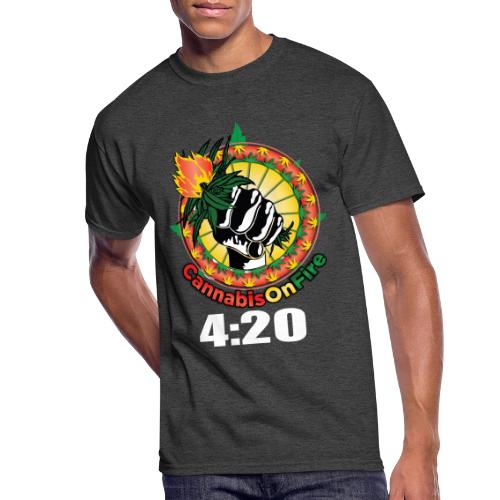 Wacky 420 Keep It Lit Time Weed Marijuana Design - Men's 50/50 T-Shirt