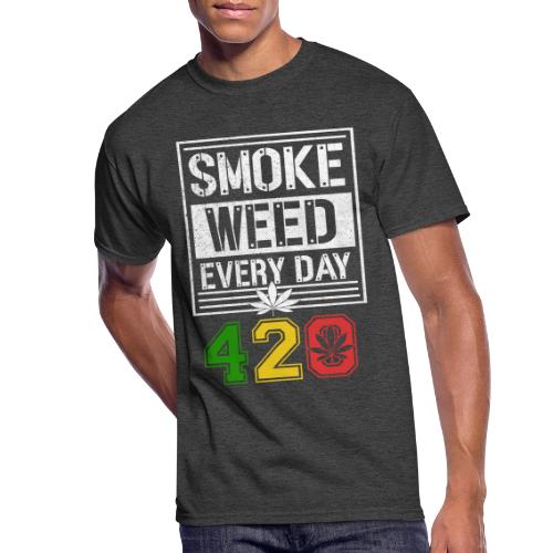 Hysterical 420 Everyday Smoker Weed Marijuana - Men's 50/50 T-Shirt