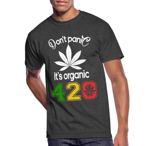 Hilarious 420 Do Not Panic it's organic - Men's 50/50 T-Shirt