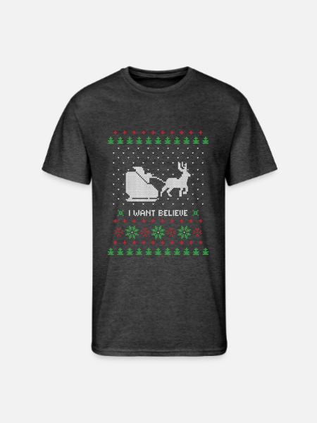 Ugly christmas sweater - Men's 50/50 T-Shirt - heather black