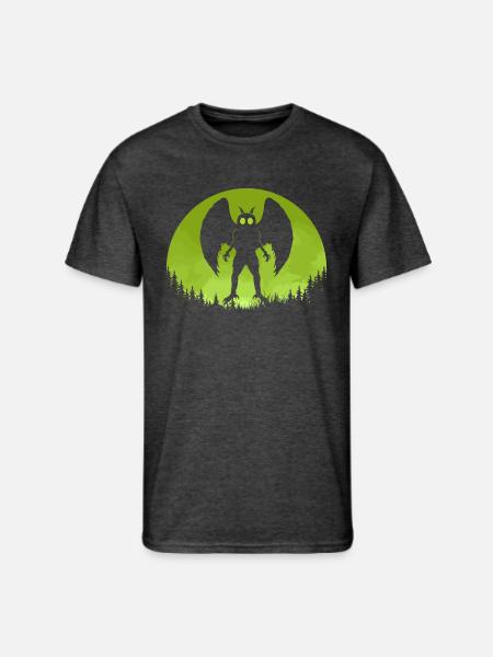 Mothman Moon - Men's 50/50 T-Shirt - heather black