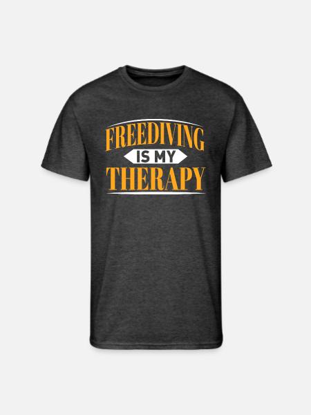 Freediving Diving - Men's 50/50 T-Shirt - heather black