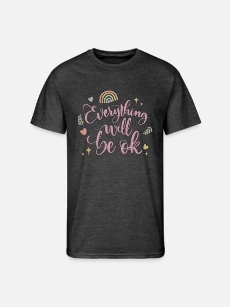 everything will be ok - Men's 50/50 T-Shirt - heather black