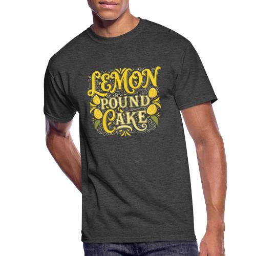 Lemon Pound Cake Vintage Flourish - Men's 50/50 T-Shirt