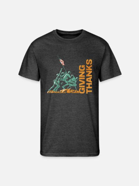 Giving Thanks - Men's 50/50 T-Shirt - heather black
