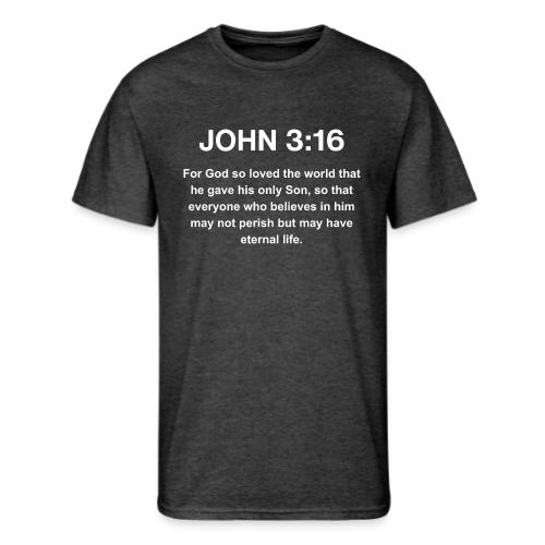 John 3:16 Christian Apparel â White - Men's 50/50 T-Shirt