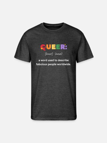 queer - Men's 50/50 T-Shirt - heather black