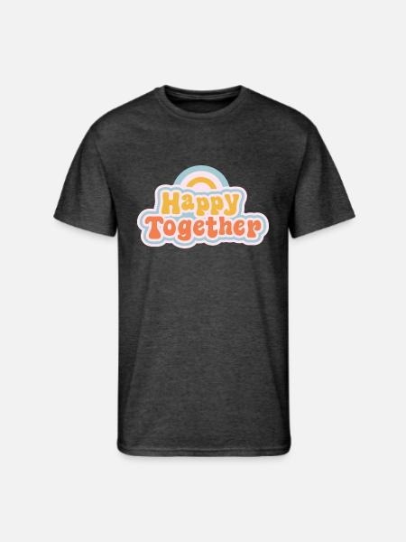 Happy together - Men's 50/50 T-Shirt - heather black