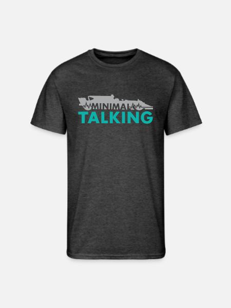 Minimal Talking - Men's 50/50 T-Shirt - heather black