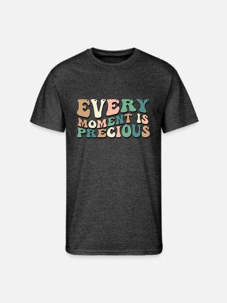 Every Moment Is Precious - Men's 50/50 T-Shirt - heather black