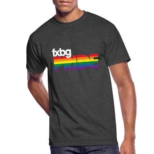FXBG PRIDE Logo - WHITE - Men's 50/50 T-Shirt