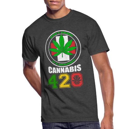 Lighthearted 420 Organic Ganja Weed Marijuana Desi - Men's 50/50 T-Shirt
