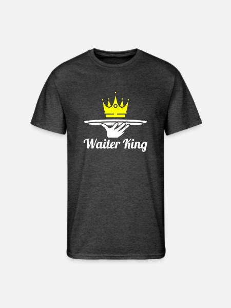 Waiter Waitress King - Men's 50/50 T-Shirt - heather black