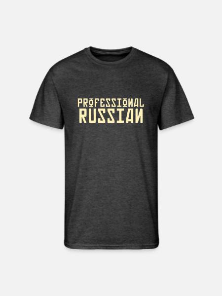 FPS Russia Professional Russian MP Long Sleeve Shi - Men's 50/50 T-Shirt - heather black