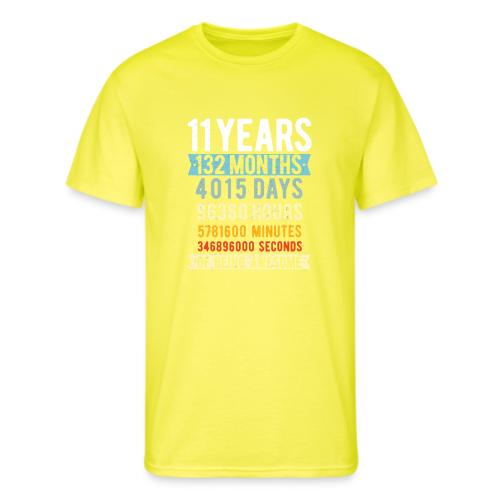 11th Birthday 11 Years Old Vintage - Men's 50/50 T-Shirt