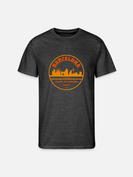 Barcelona Espana - Men's 50/50 T-Shirt - heather black