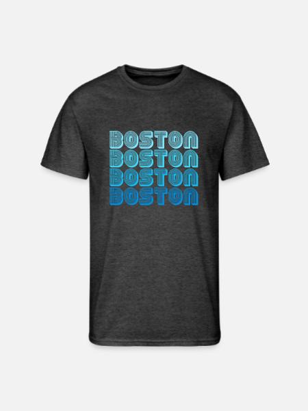 Boston Massachusetts - Men's 50/50 T-Shirt - heather black