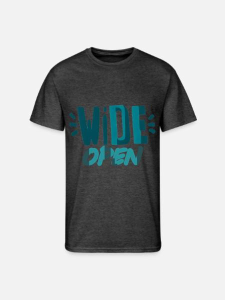Wide Open - Men's 50/50 T-Shirt - heather black