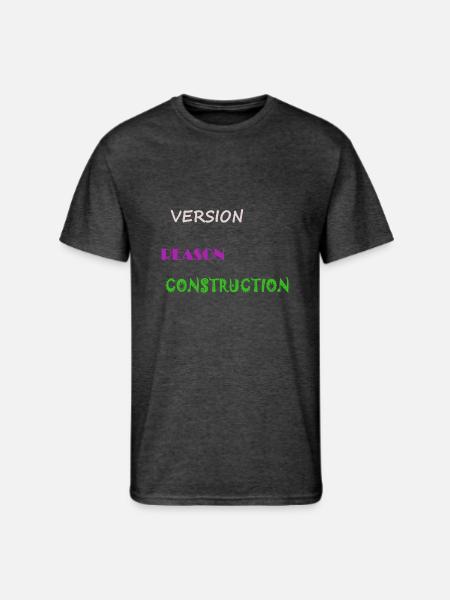 Version Reason Construction - Men's 50/50 T-Shirt - heather black