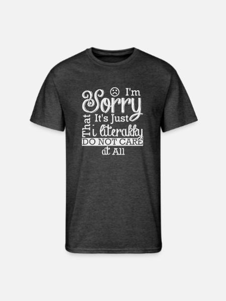 im sorry - Men's 50/50 T-Shirt - heather black