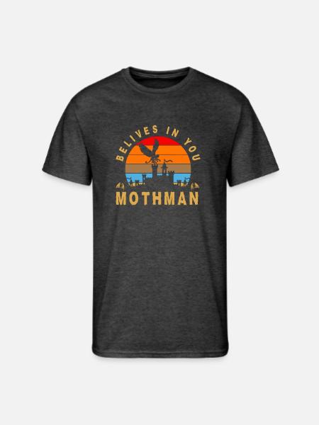 Mothman - Men's 50/50 T-Shirt - heather black
