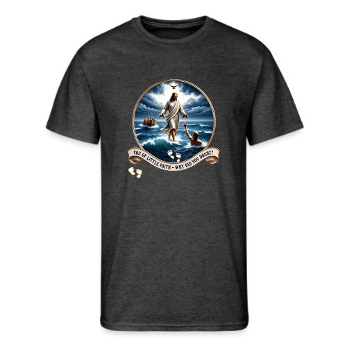 Walking On Water Faith T Shirt, Christian Miracle - Men's 50/50 T-Shirt