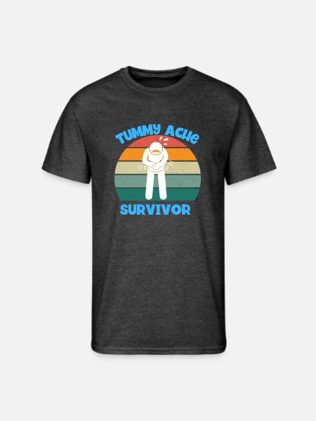 Tummy Ache Survivor - Men's 50/50 T-Shirt - heather black