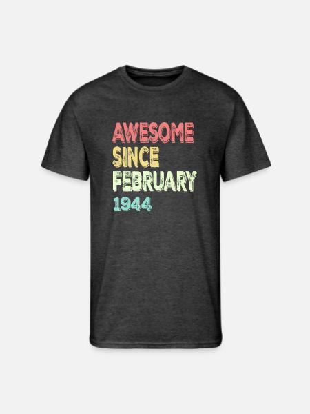 Awesome Since March 1944 - Men's 50/50 T-Shirt - heather black