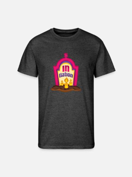 Halloween inflation grave - Men's 50/50 T-Shirt - heather black