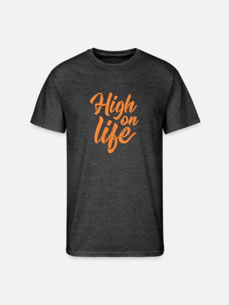 High On Life - Men's 50/50 T-Shirt - heather black