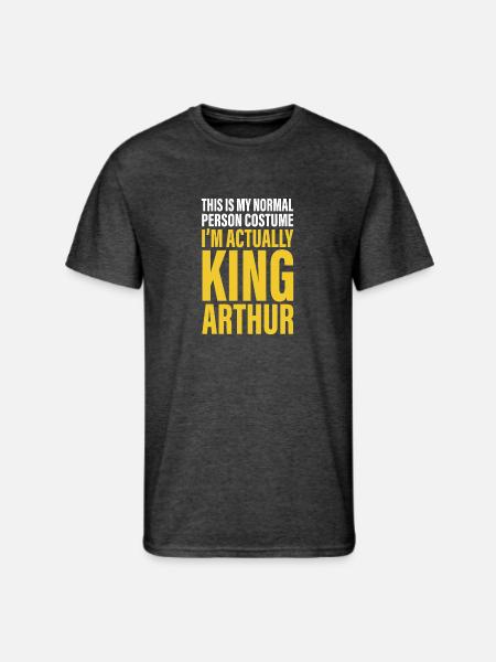 Medieval Literature King Arthur - Men's 50/50 T-Shirt - heather black