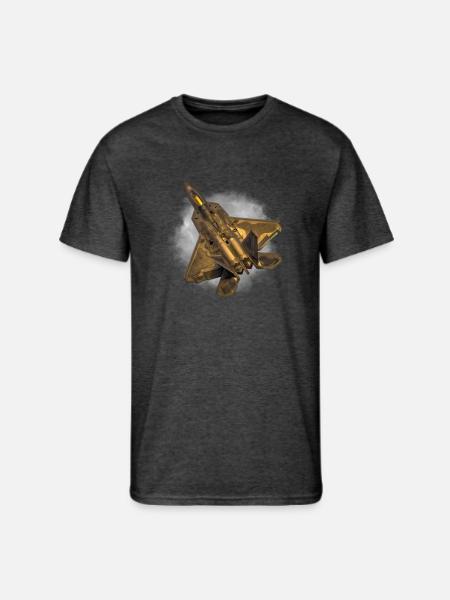 F 22 raptor - Men's 50/50 T-Shirt - heather black