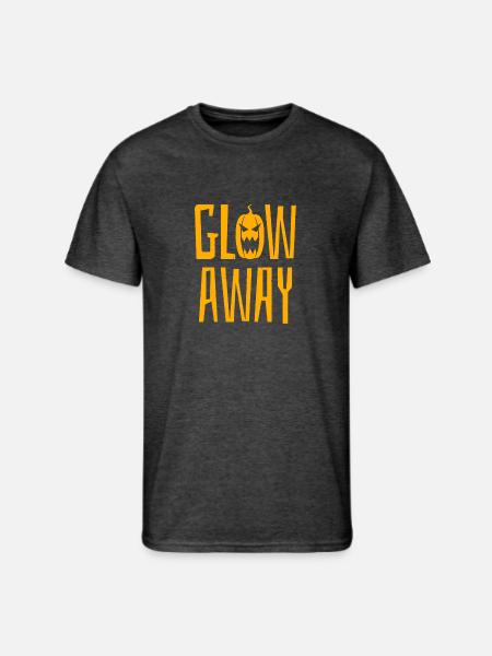 GLOW AWAY - Men's 50/50 T-Shirt - heather black