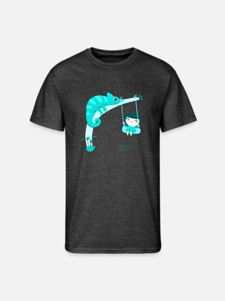 Chameleon - Men's 50/50 T-Shirt - heather black