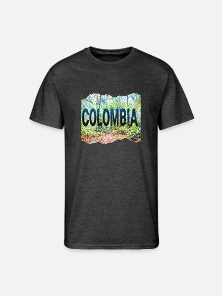 COLOMBIA 24 24 - Men's 50/50 T-Shirt - heather black