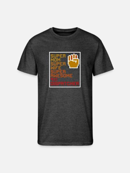 911 Dispatcher Mom - Men's 50/50 T-Shirt - heather black