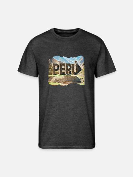 PERU 24 24 - Men's 50/50 T-Shirt - heather black