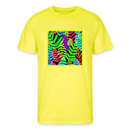 Glowing Leaf Pattern Design - Men's 50/50 T-Shirt