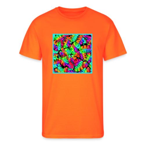 Chic Leaf Pattern Stylish Elegance - Men's 50/50 T-Shirt