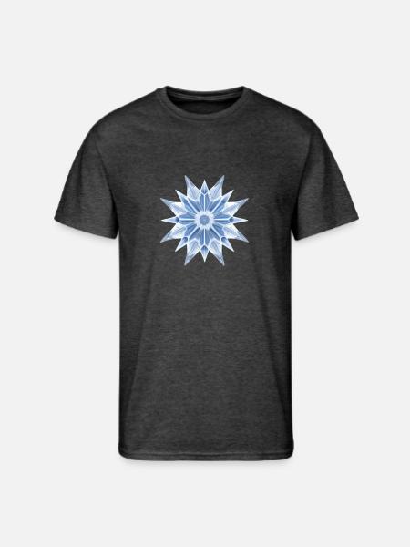 Ice Crystal - Men's 50/50 T-Shirt - heather black